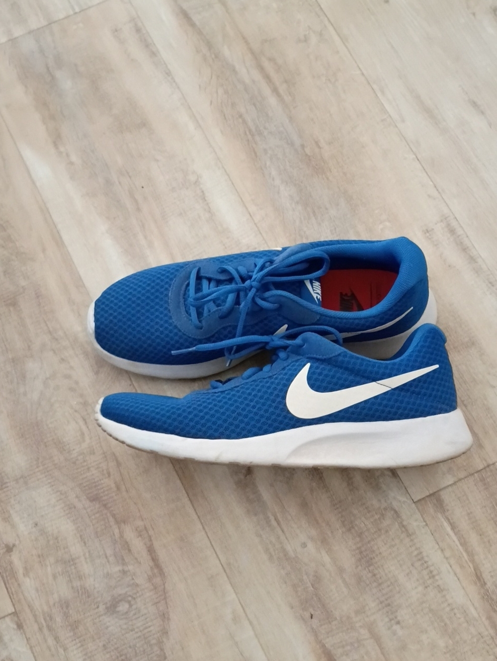Nike Men's Royal Blue Sneakers with White Swoosh